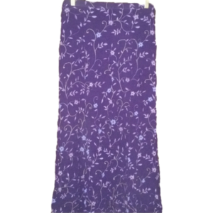 Pretty in Purple  Vintage Ladies Floral Skirt Sz M